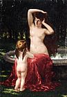 James Carroll Beckwith Sylvan Toilette painting